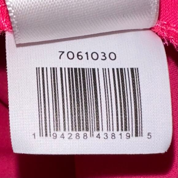 CeCe Hot Pink Satin Ruffle Bow Tie One Shoulder Blouse Size S - Picture 7 of 10